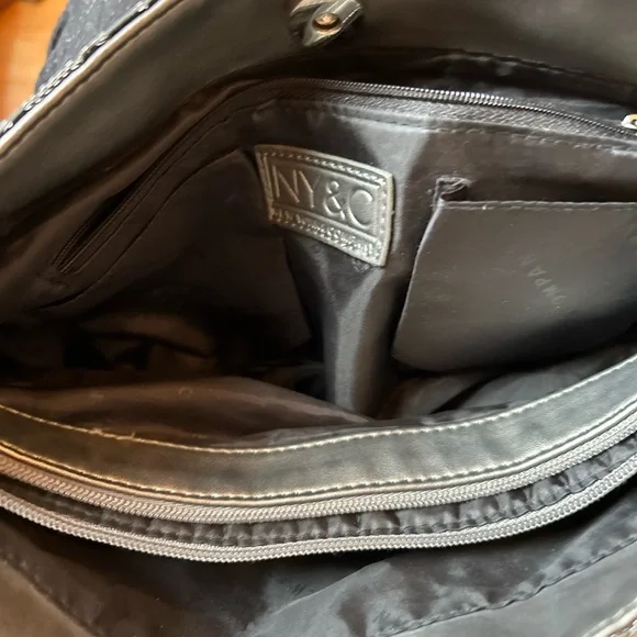 New York & Company Black and Gray Shoulder Bag - Picture 5 of 10